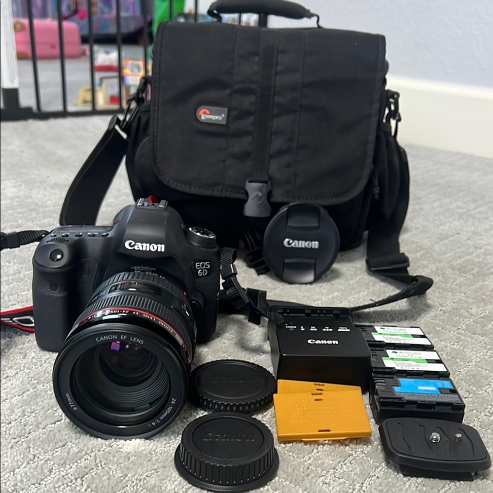 Canon-EOS 6D Mark ii 26.2 w/ EF 24-105mm f/4 IS ii Lens Digital SLR Camera Kit